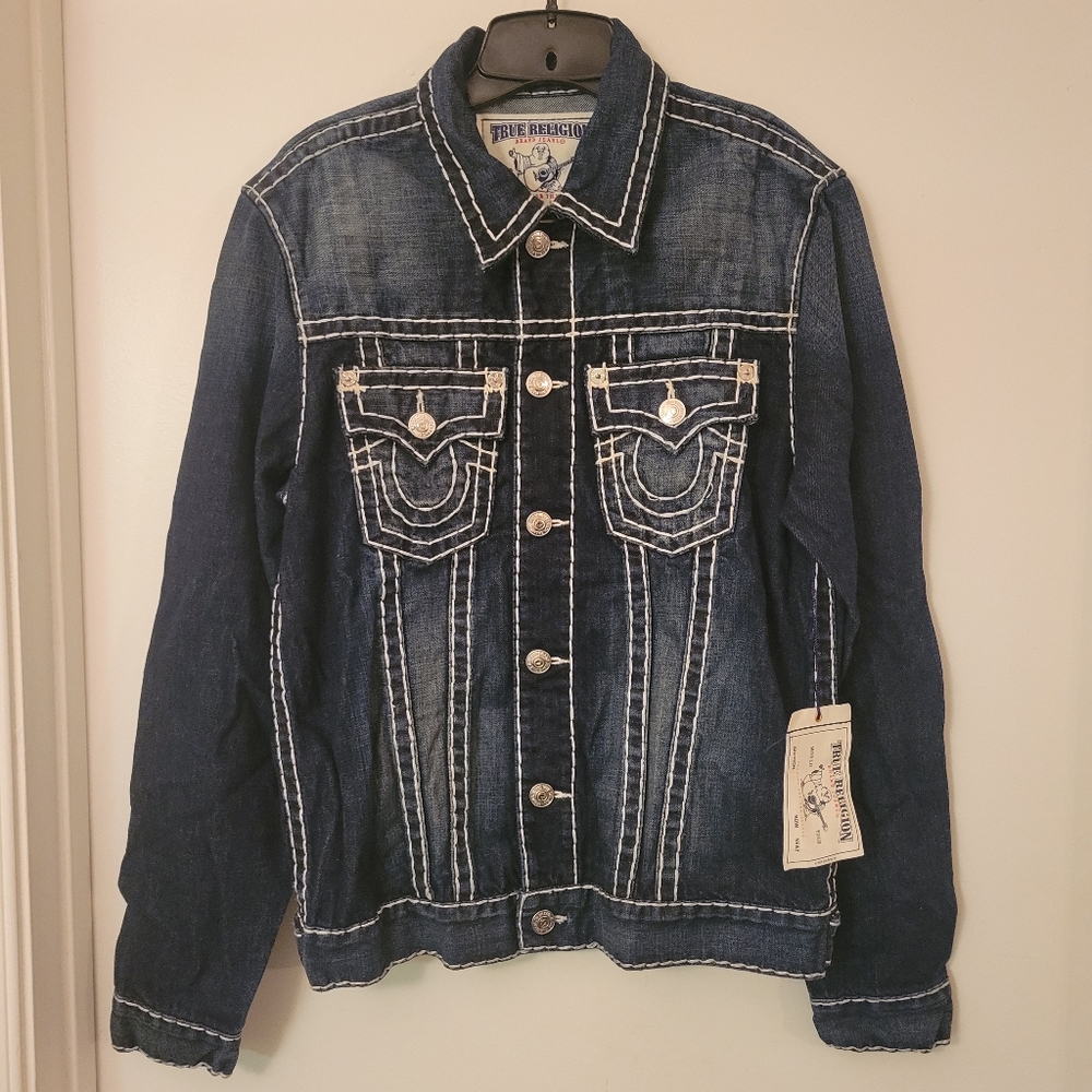 True Religion Trucker Denim Jacket, Size L